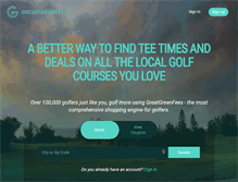 Tablet Screenshot of greatgreenfees.com